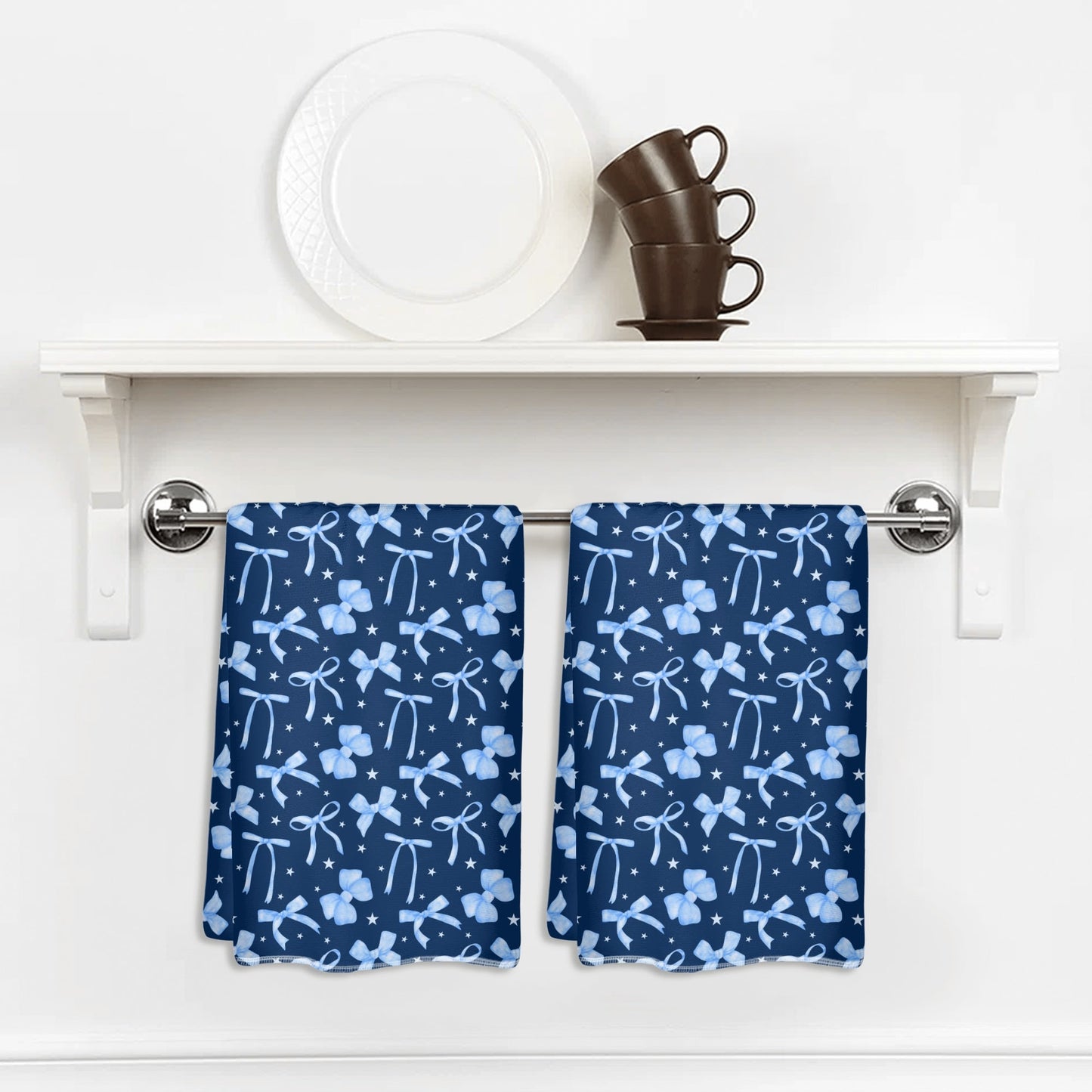 Bows and Stars Hand Towel Set