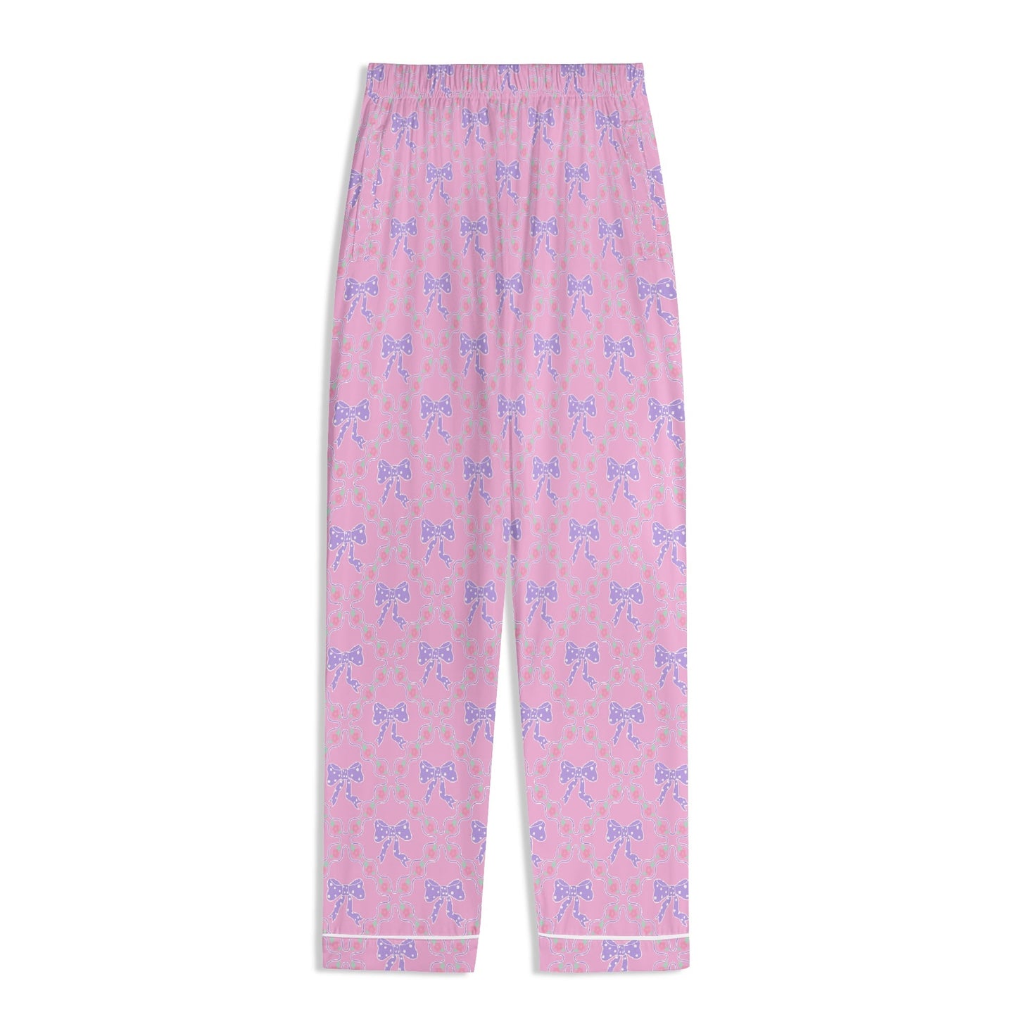 Pink&Purple Bow Pattern PJ set