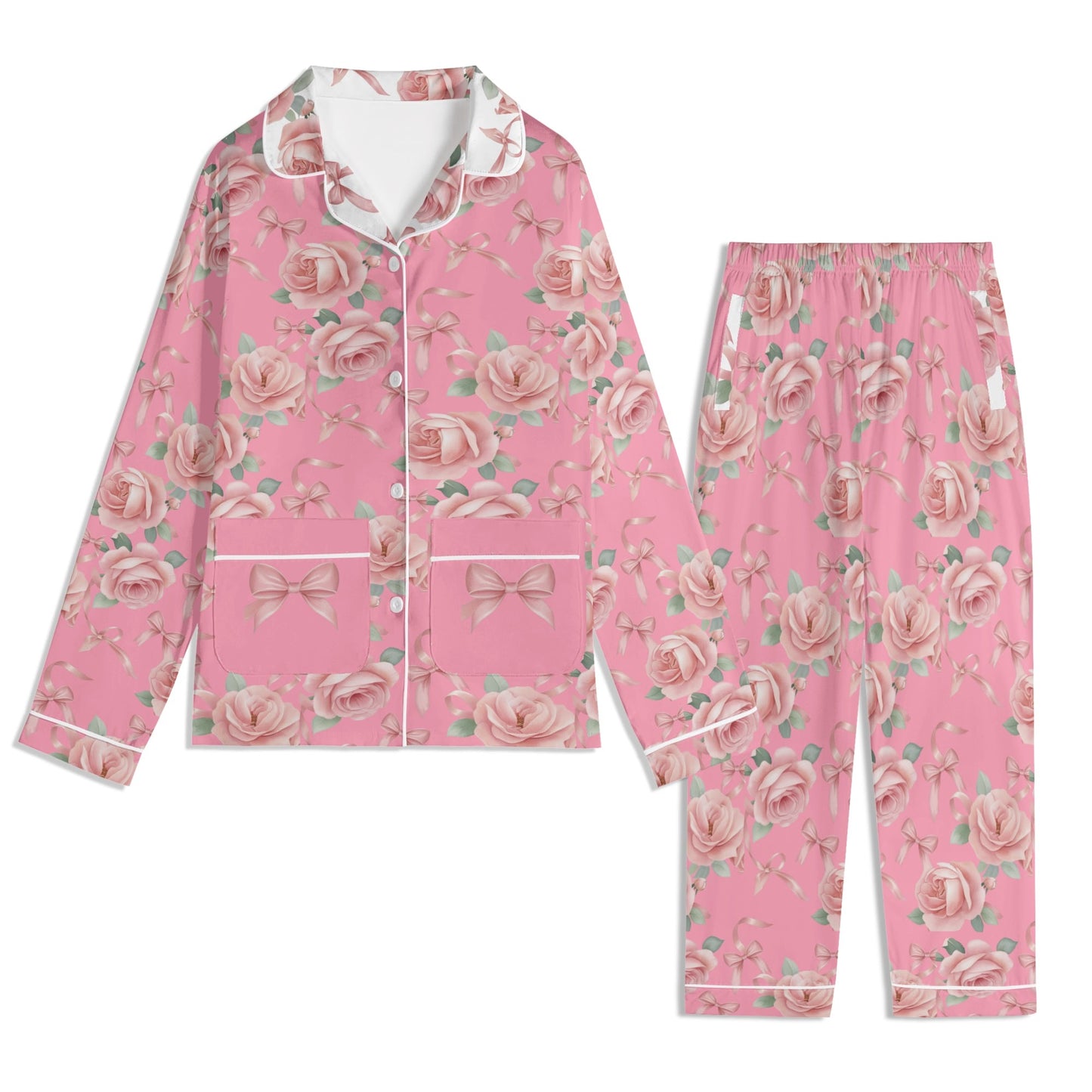 Blush Flowers & Bows PJ-Kids