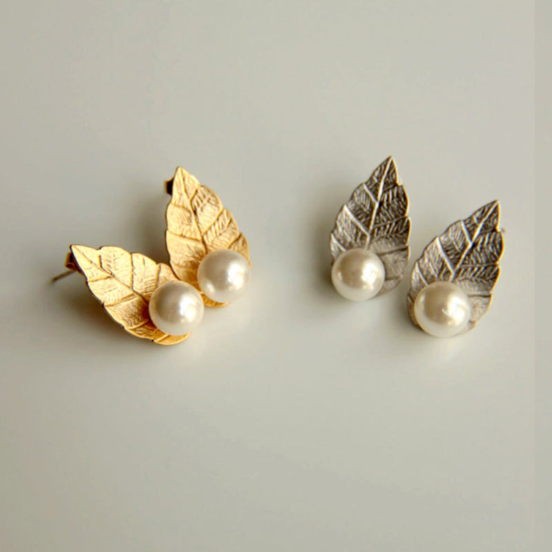 Leaf Stud Earrings