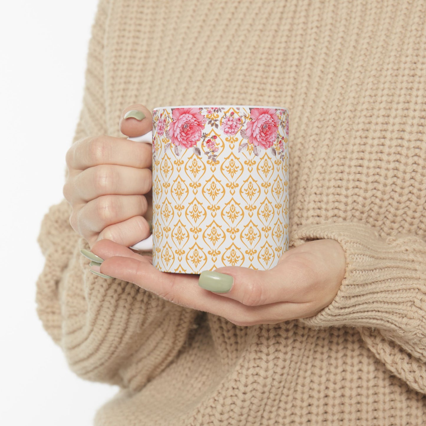 Yellow Floral Mug