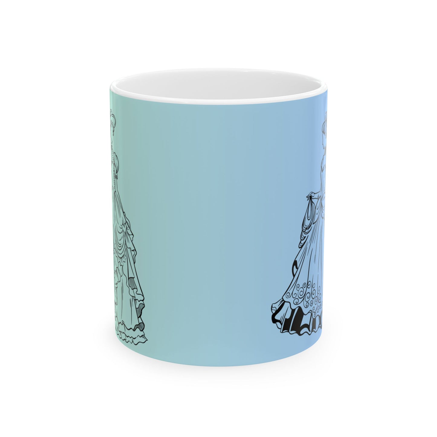 To the Ball Mug-Blue/Teal
