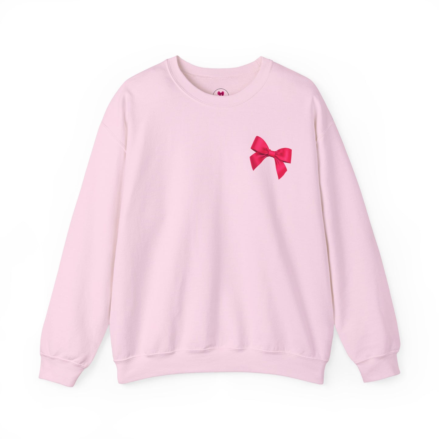 Hot Pink Bow Sweatshirt