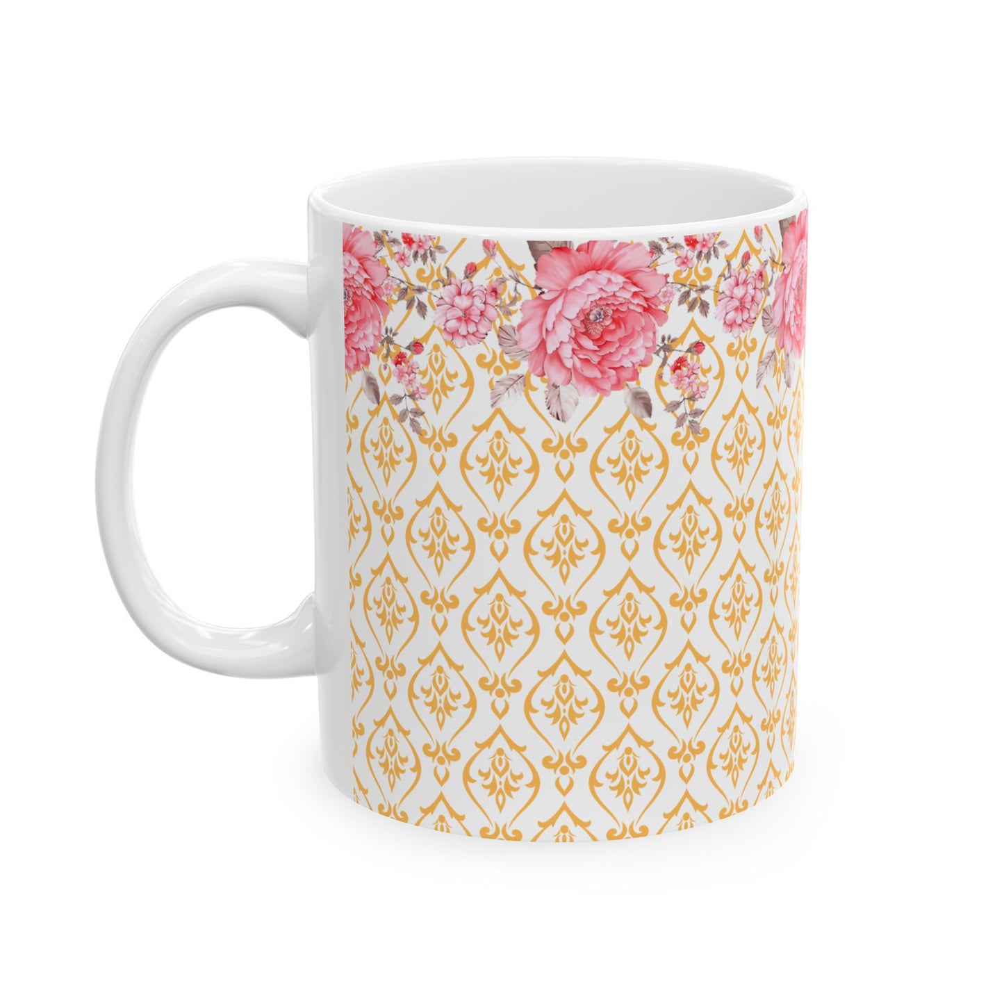 Yellow Floral Mug