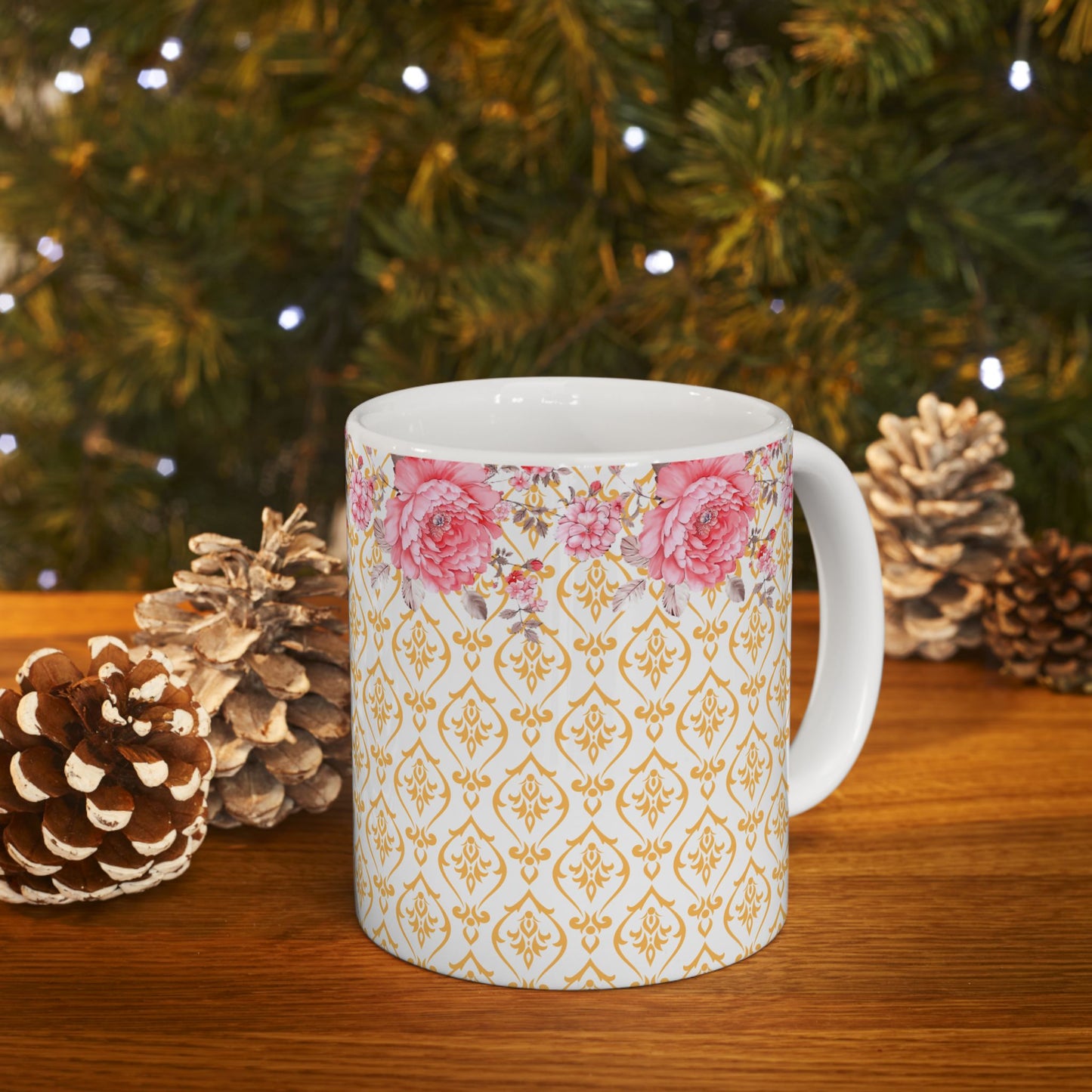 Yellow Floral Mug