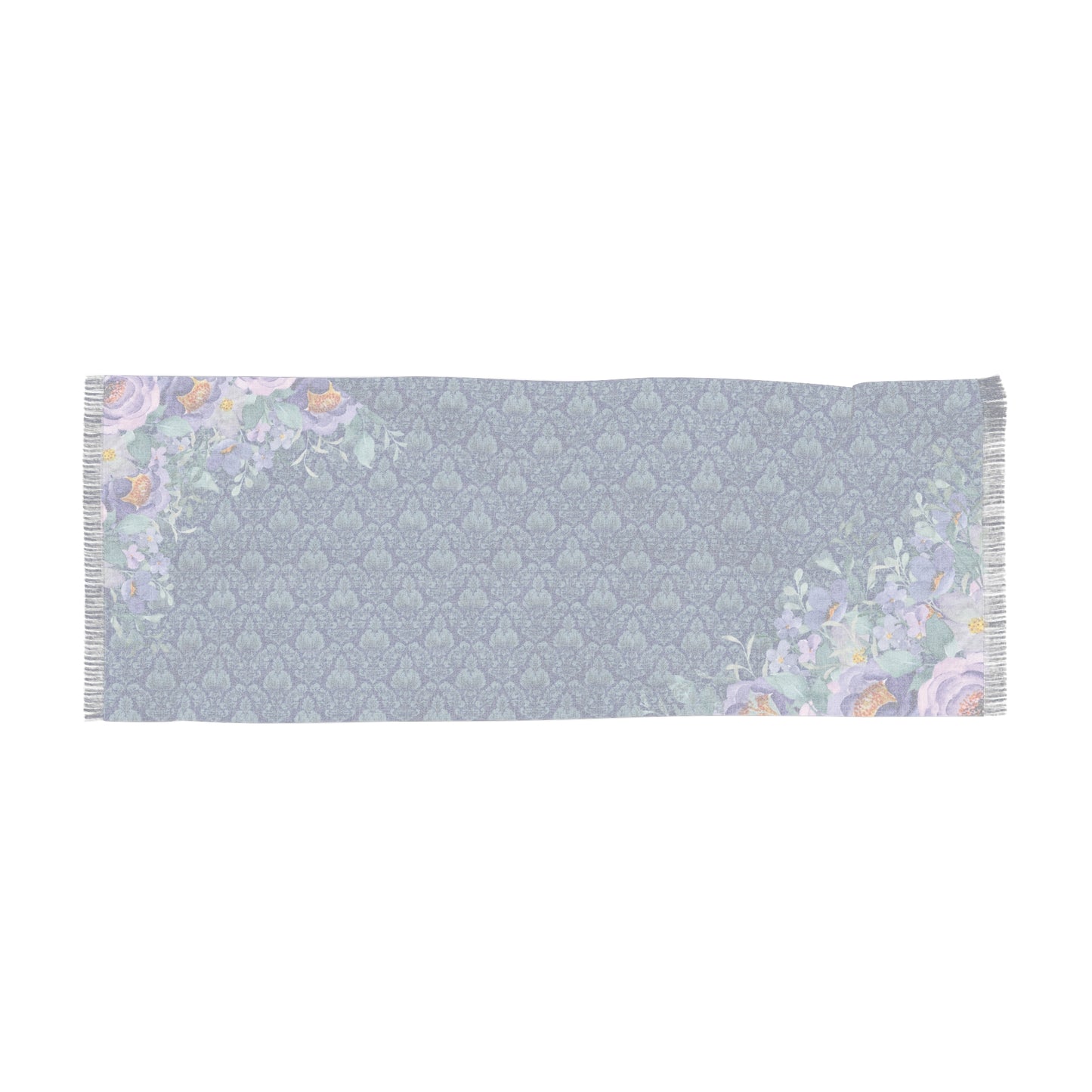 Blue Damask Scarf
