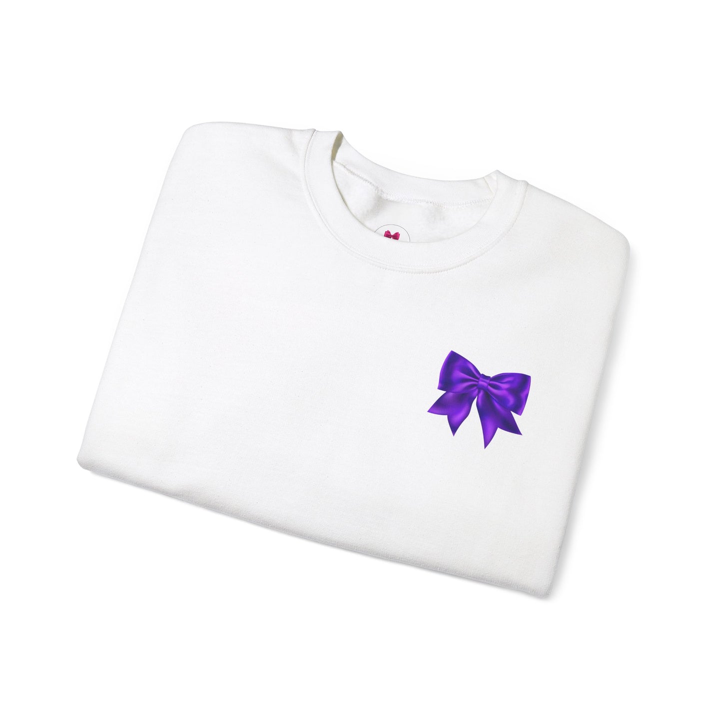 Purple Bow Sweatshirt