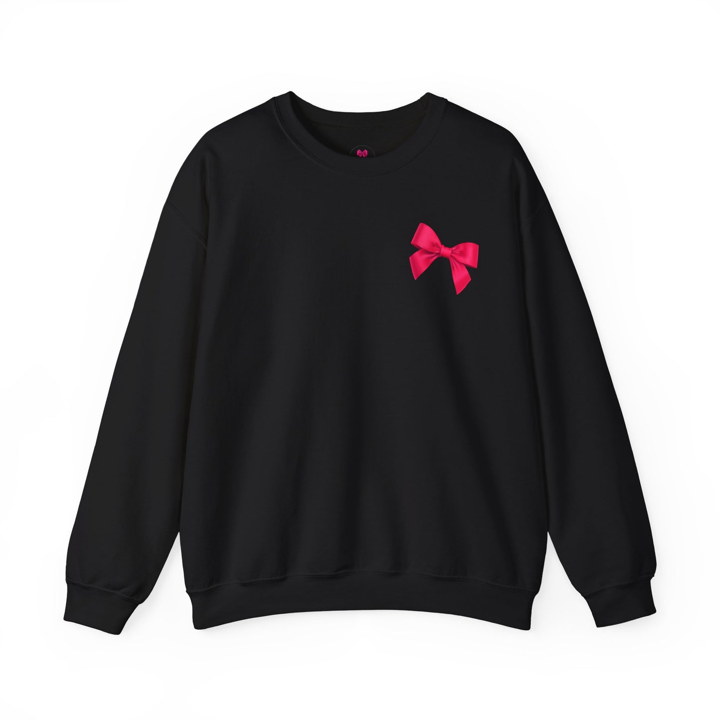 Hot Pink Bow Sweatshirt