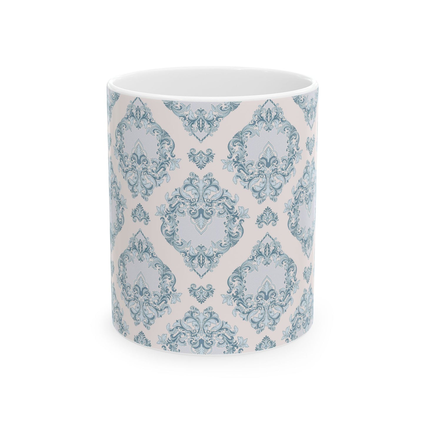 Blue Damask Mug