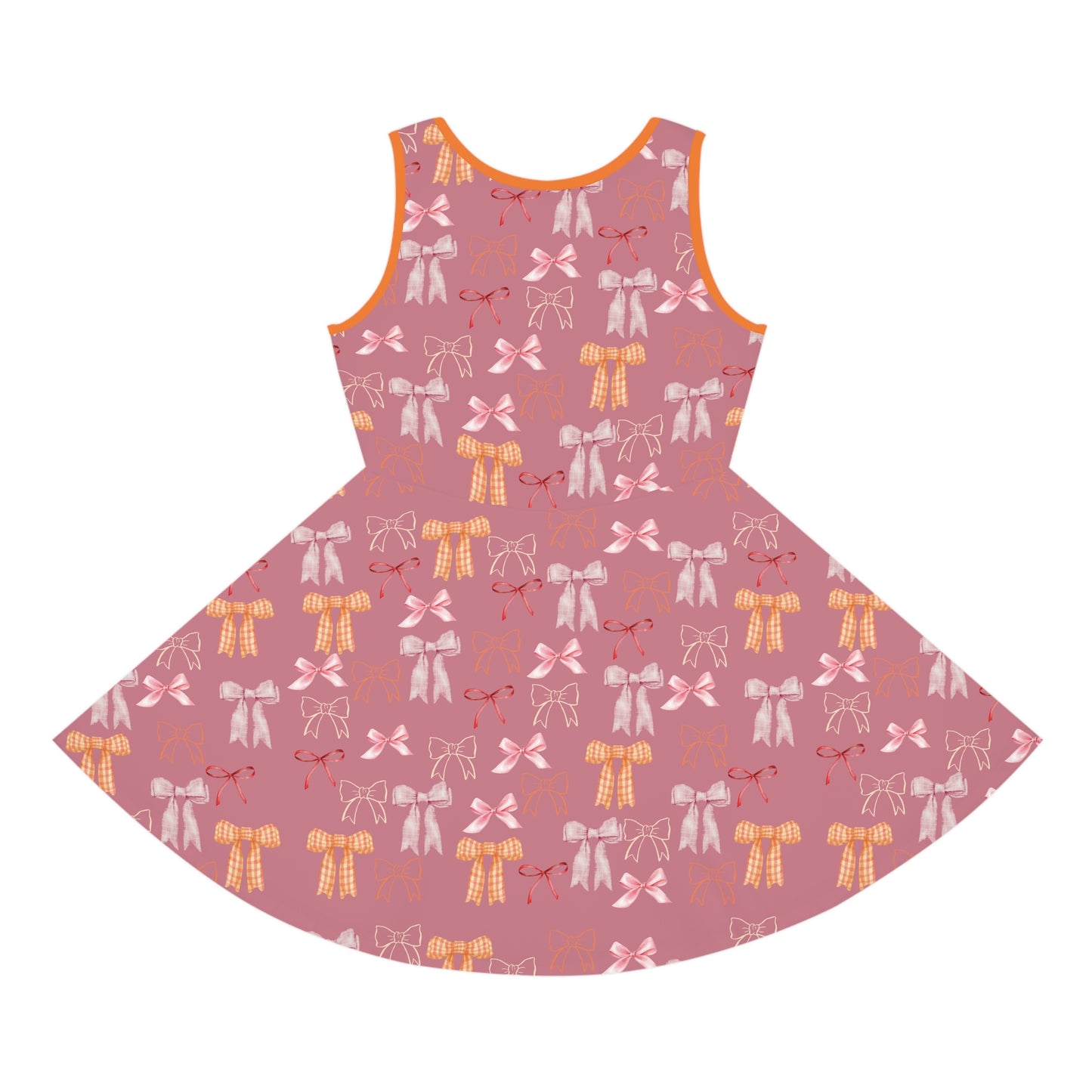 Fall Bows Dress-Kids(pink)
