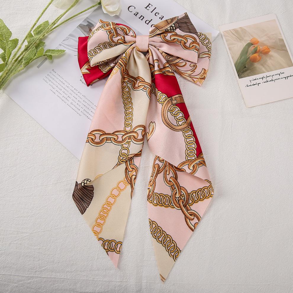 Printed Bow Knot Hairclip