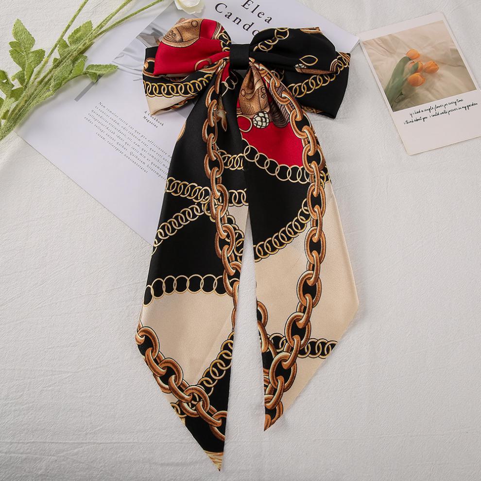 Printed Bow Knot Hairclip