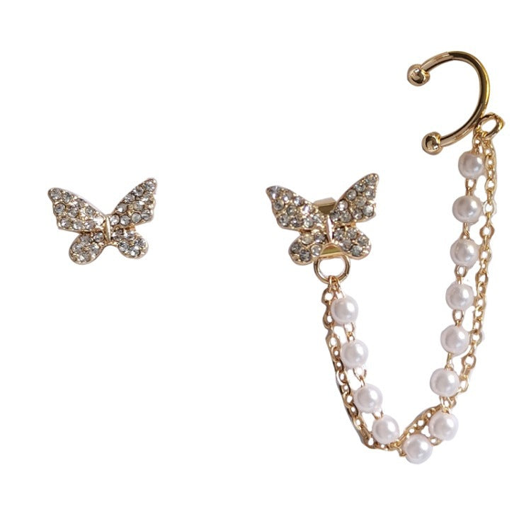 Butterfly Chain Earring Set