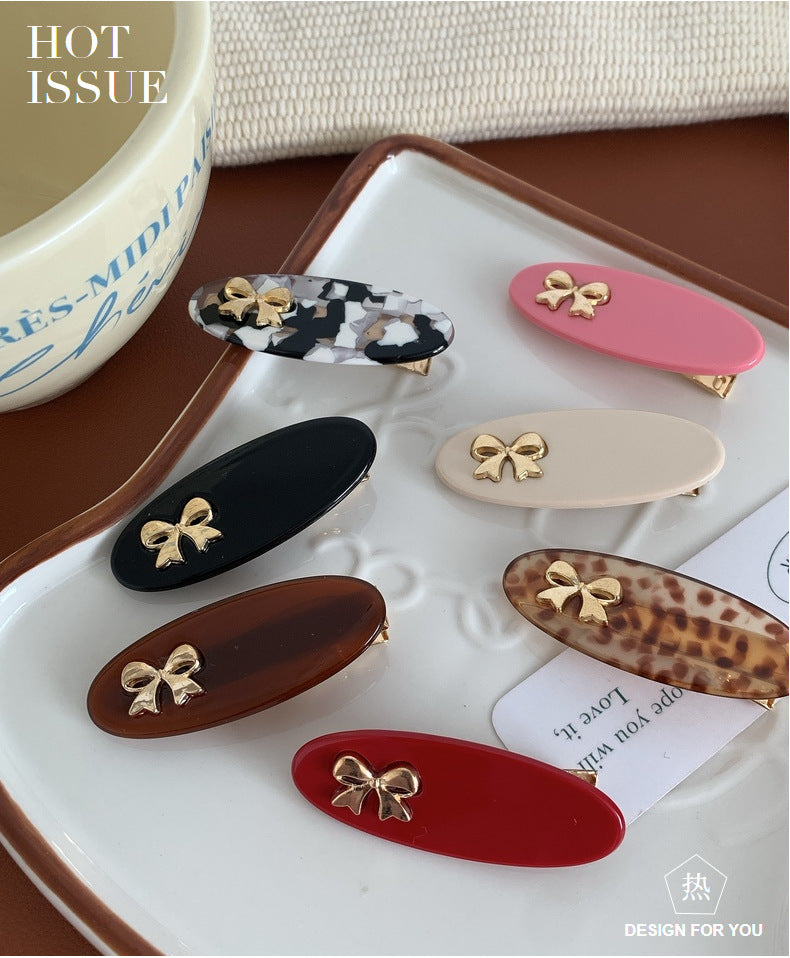 Bow Knot Acrylic Hair Clip