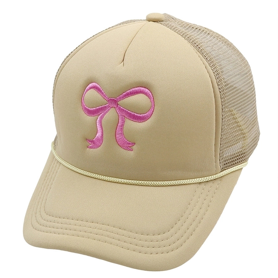 Bow Embroidery Cap