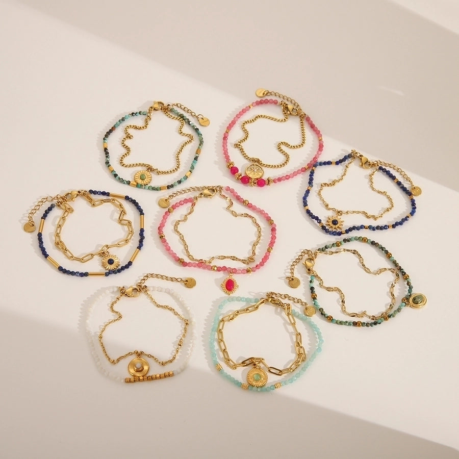 Bohemian Bead Bracelet (18K Gold Plated)