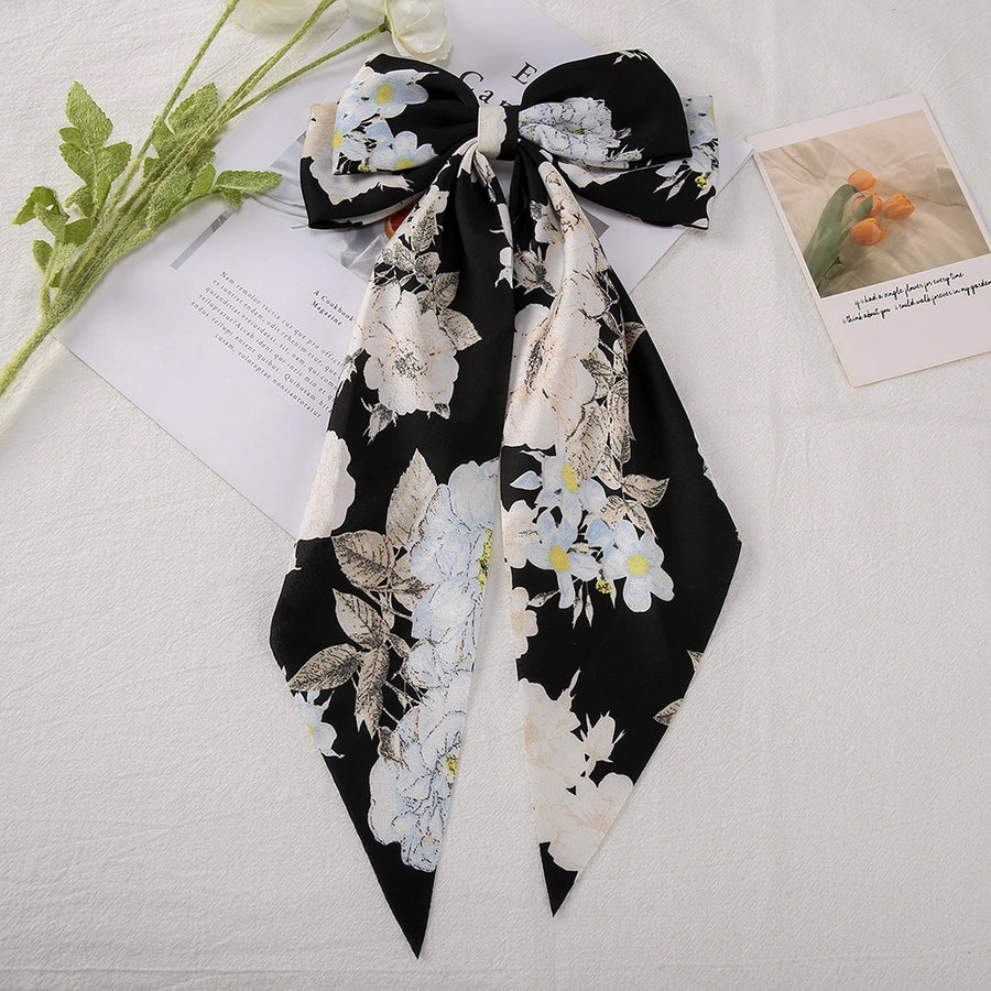 Printed Bow Knot Hairclip