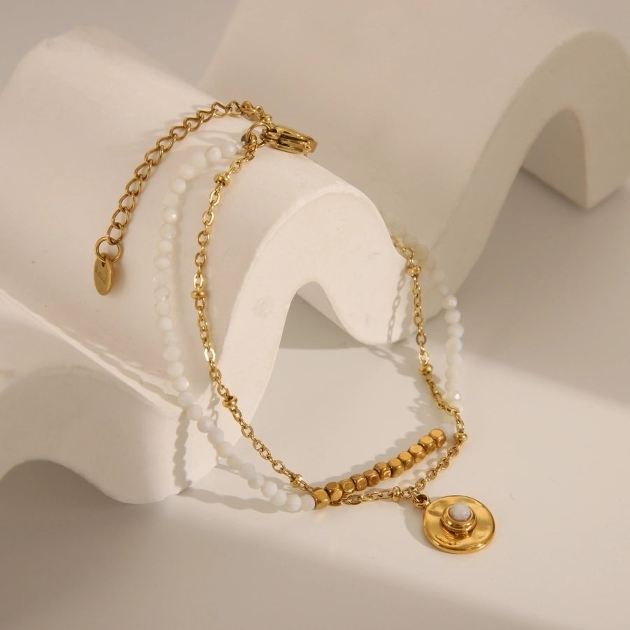 Bohemian Bead Bracelet (18K Gold Plated)