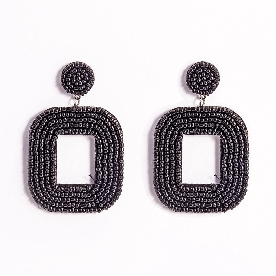 Beaded Inlaid Earrings