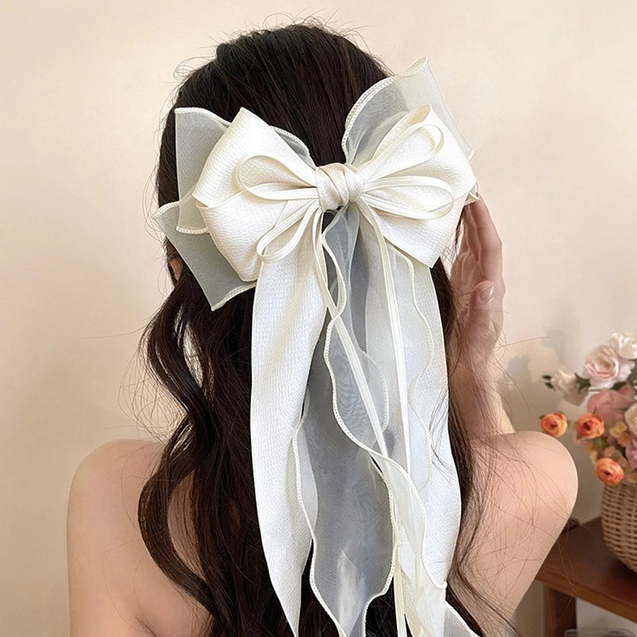 Bow Knot Cloth Hair Clip