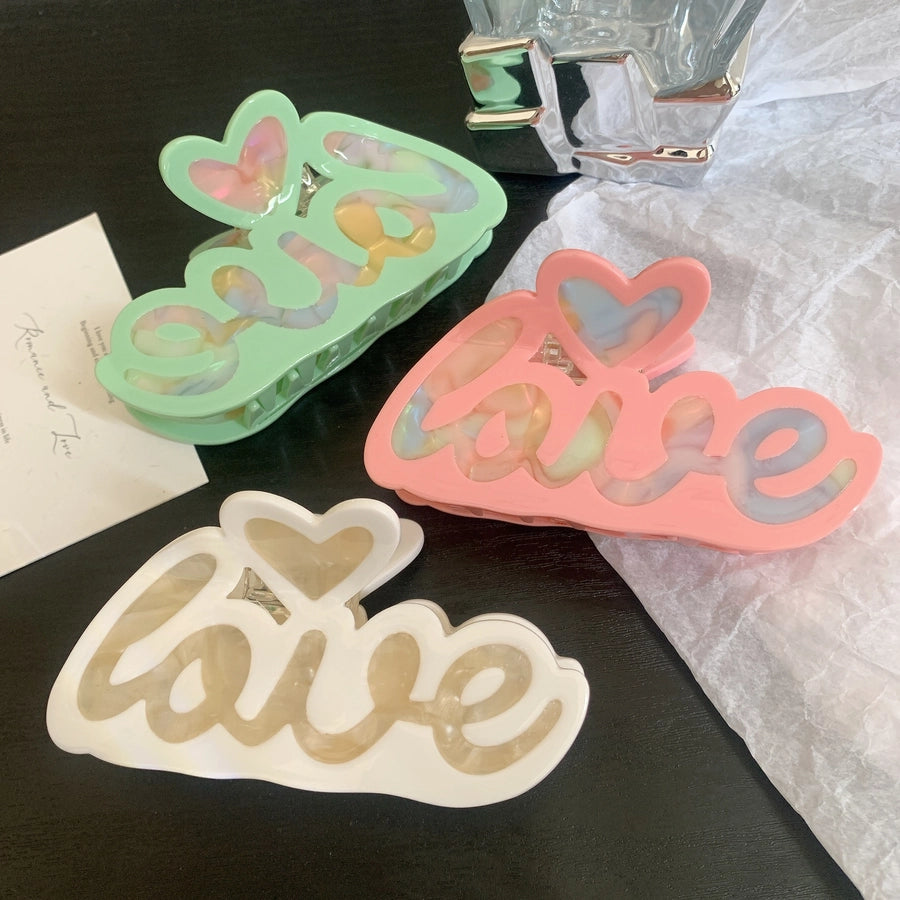 Love Acrylic Hairclip