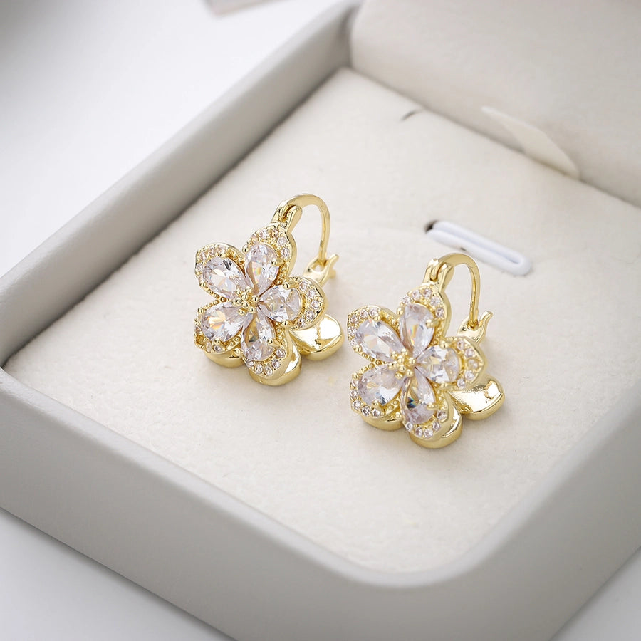 Double-Sided Flower Earrings