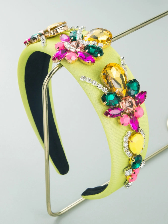 Flower crystal Baroque Headband