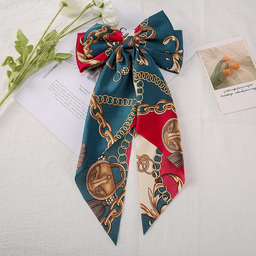 Printed Bow Knot Hairclip