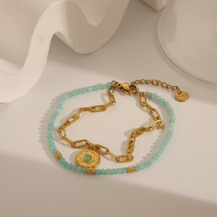 Bohemian Bead Bracelet (18K Gold Plated)