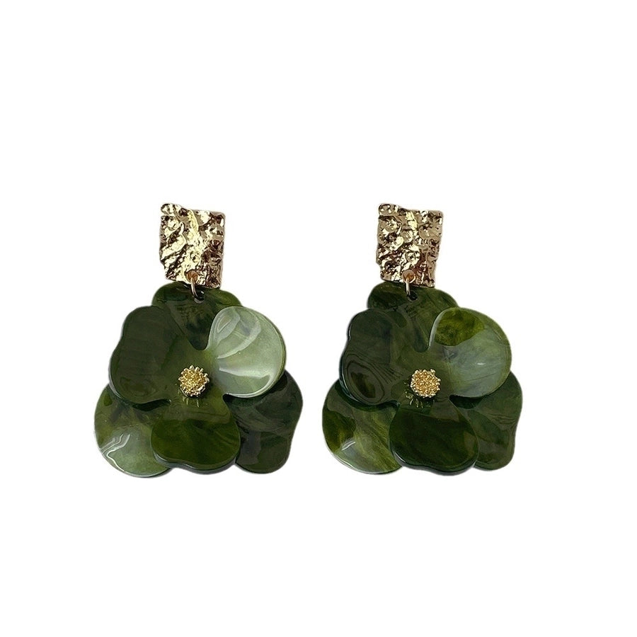 Flower Arylic Drop Earrings