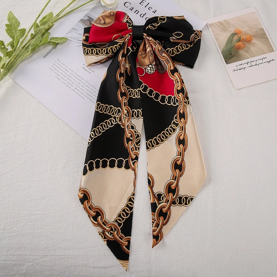 Printed Bow Knot Hairclip