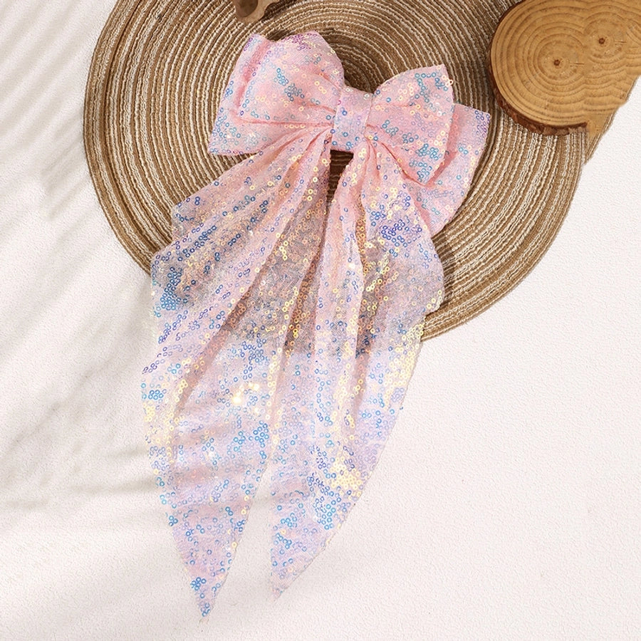 Sequins Bow Hair Clip