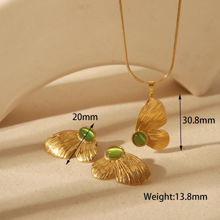 Butterfly Jewelry Set (18K Gold Plated)