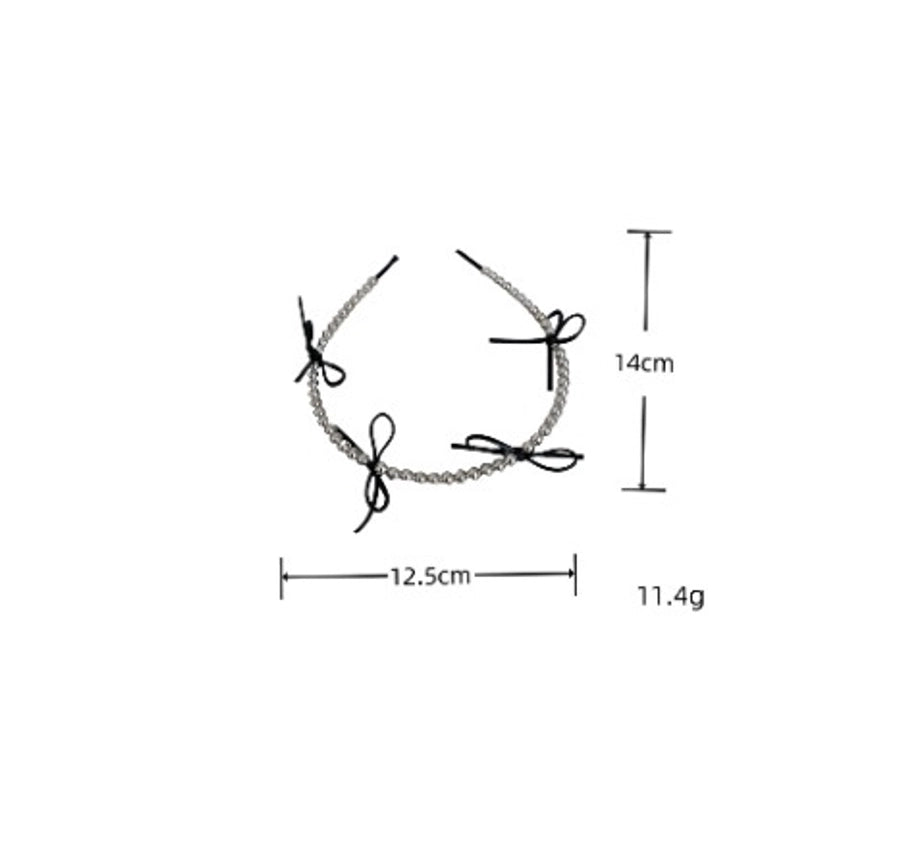 Bow Knot Bead Hair Band