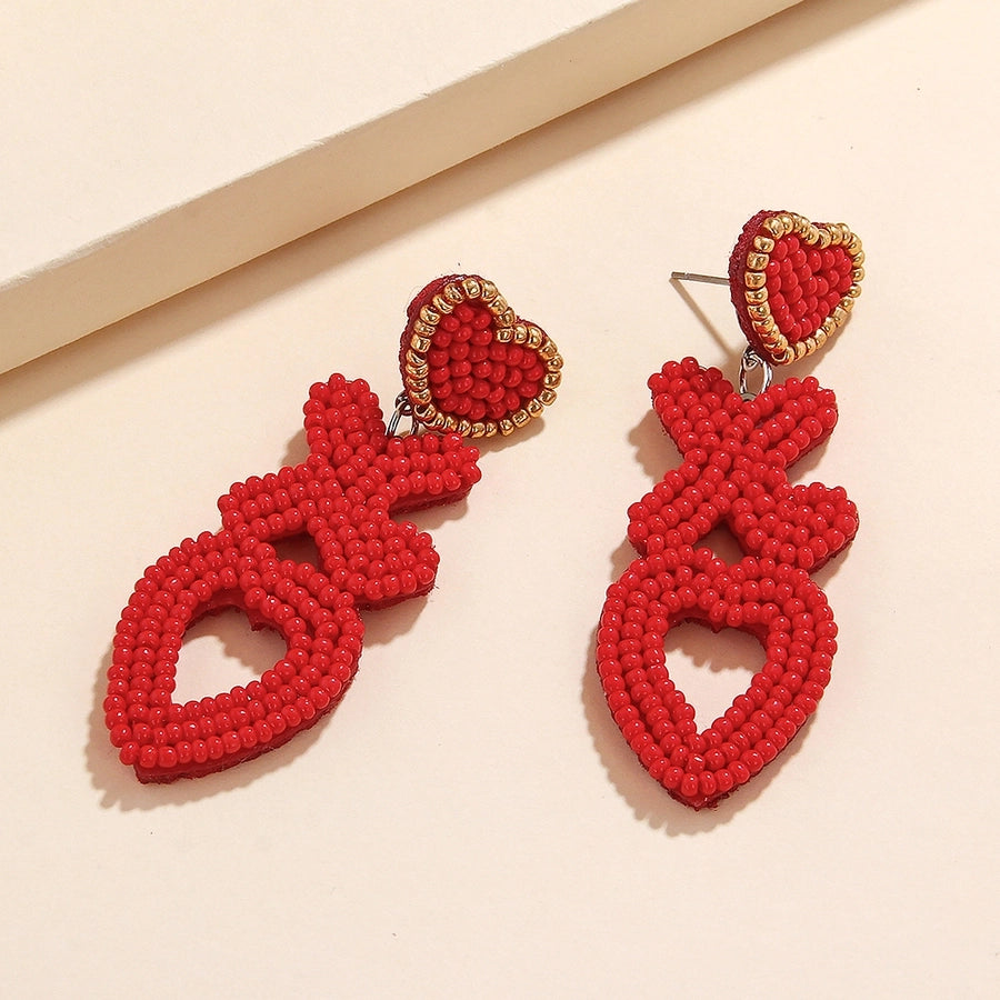 X Love Drop Earrings