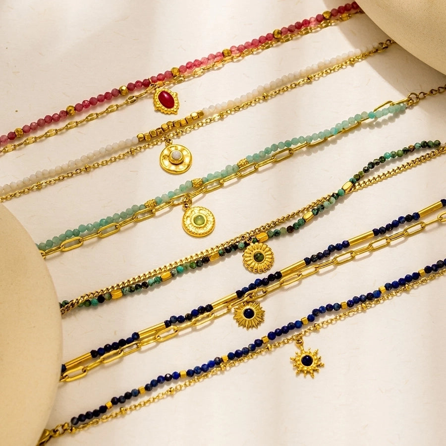 Bohemian Bead Bracelet (18K Gold Plated)