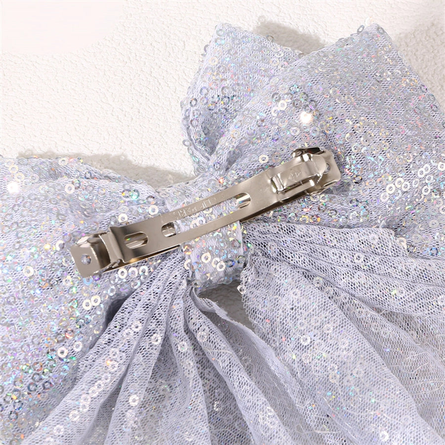 Sequins Bow Hair Clip