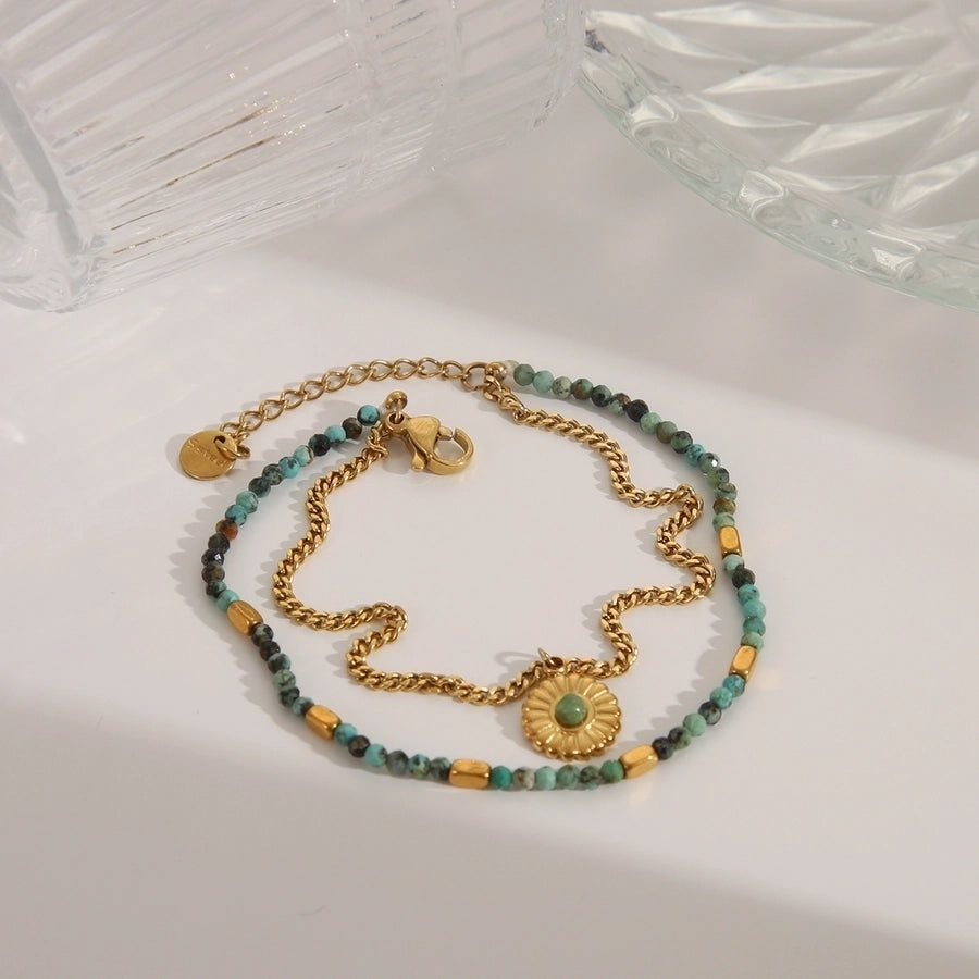 Bohemian Bead Bracelet (18K Gold Plated)