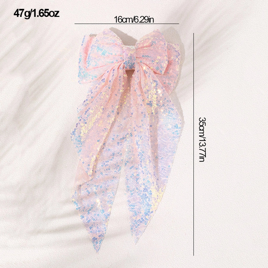 Sequins Bow Hair Clip