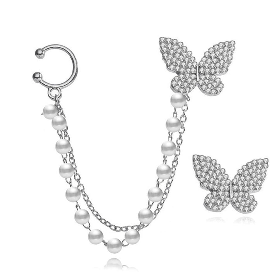 Butterfly Chain Earring Set