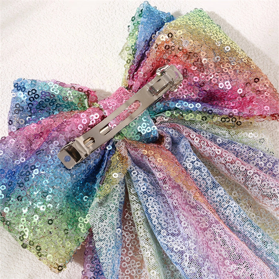 Sequins Bow Hair Clip