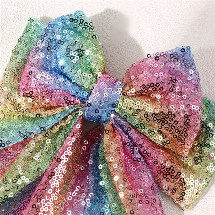 Sequins Bow Hair Clip
