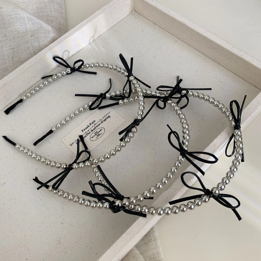 Bow Knot Bead Hair Band