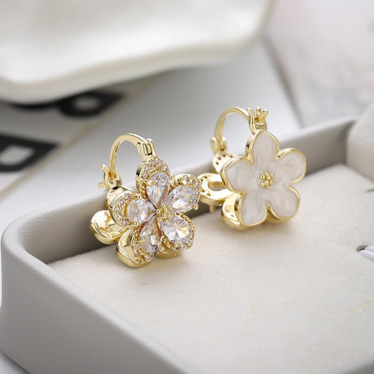 Double-Sided Flower Earrings