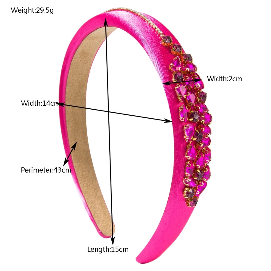 Water Droplet Rhinestones Hair Band