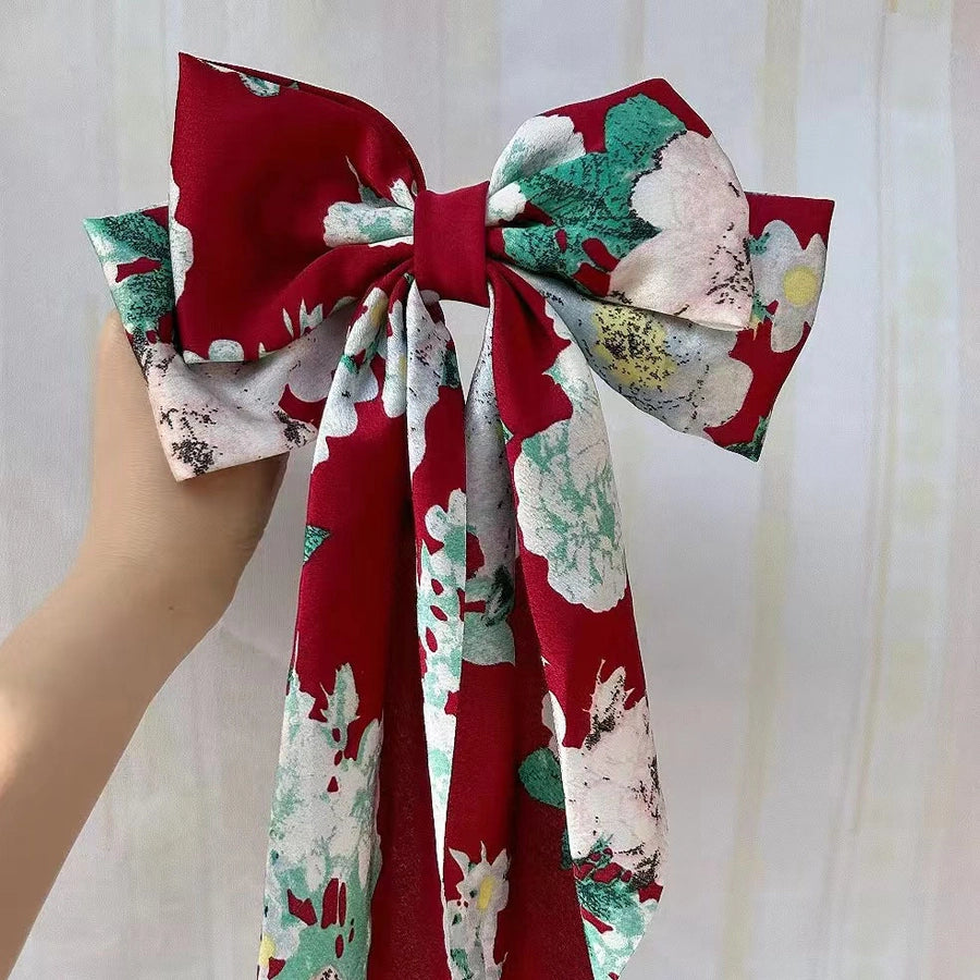 Printed Bow Knot Hairclip