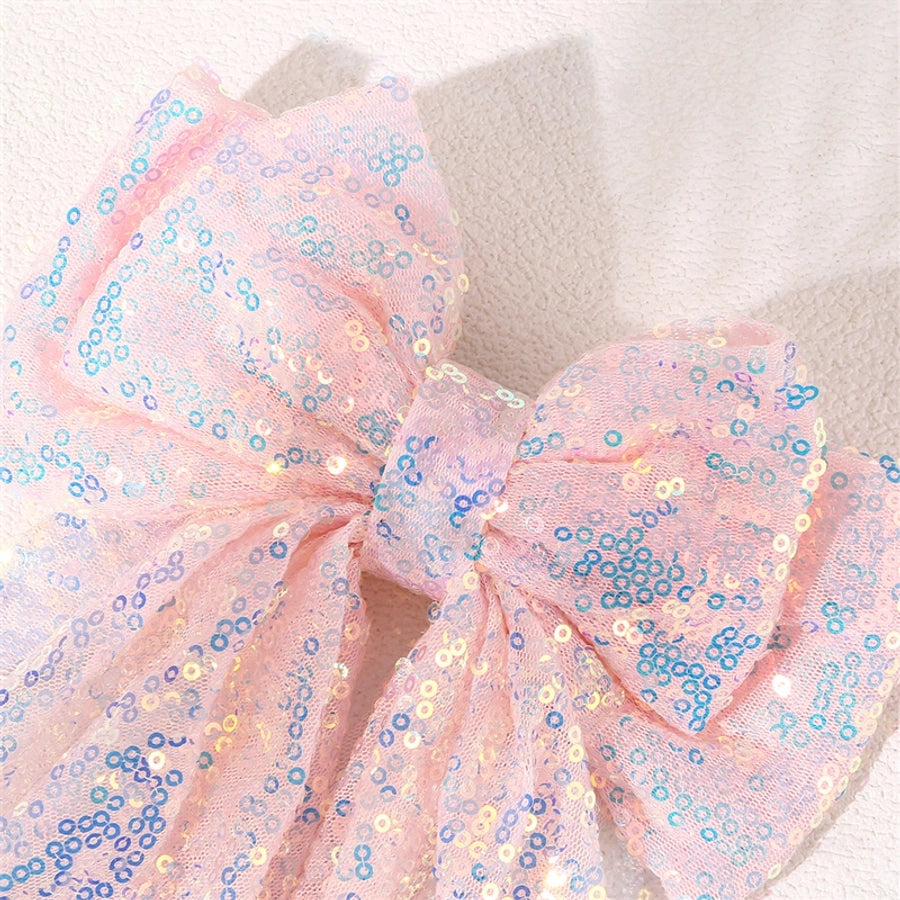 Sequins Bow Hair Clip