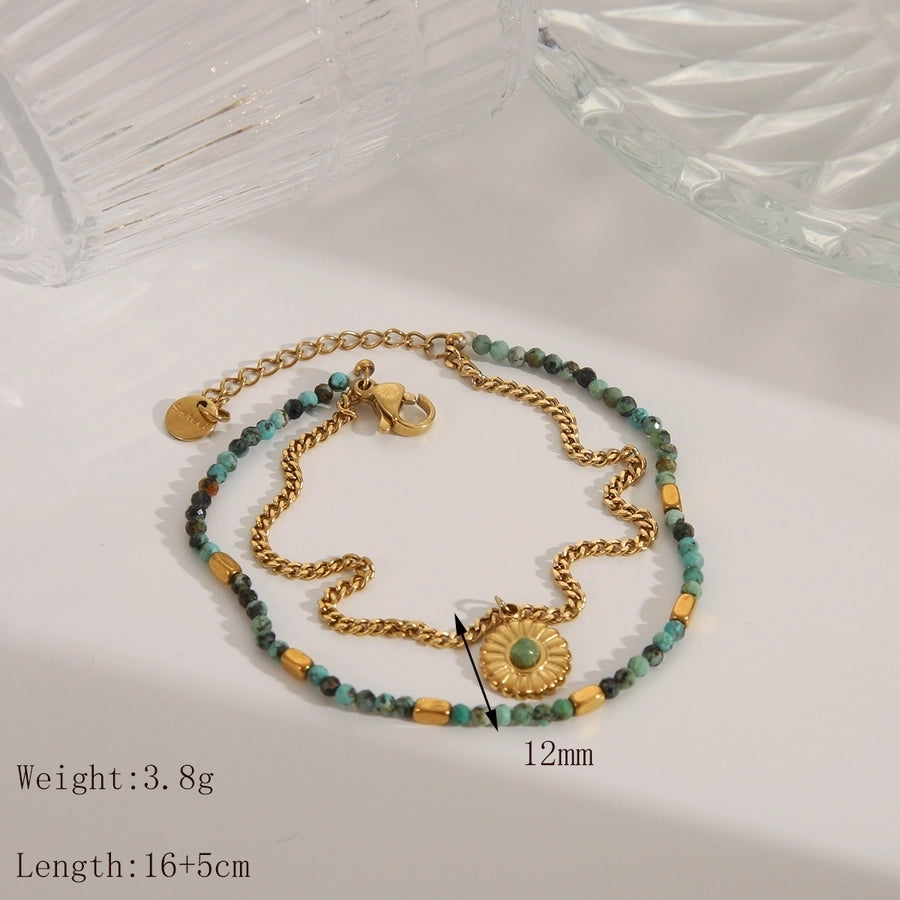 Bohemian Bead Bracelet (18K Gold Plated)