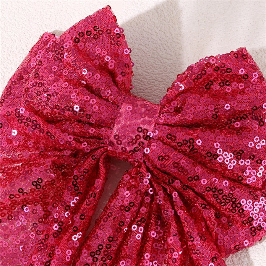 Sequins Bow Hair Clip