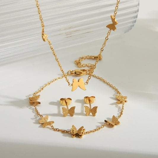 Gold Butterfly Collection (18K Gold Plated)